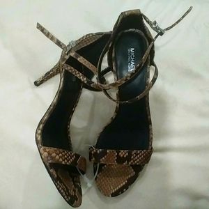 Michael Kors animal print sandals